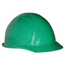 Hard Hat, 6 Point Ratchet Suspension, GreeN - Latex, Supported